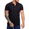 Мужская Polos Zogaa Fashion Men Polo Shirt 2023 Летняя футболка манжеты с короткими рукавами S-2xl