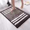 Bath Mats Thick Microfiber Bathroom Carpets Enter Toilet Shower Room Doormat Bathtub Side Floor Rugs Stripes Pattern Anti-slip Mat