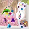 Other Bird Supplies 12pcs Toys Set Parrot Chewing Swing Suspension Bridge Toy Station Stick Combination Cage Accessories 230130