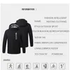 Herrjackor Browon Brand Winter Heat Jacket USB 8 placerar fast färg varm parkas vattentäta sport utomhus par rockar 230130