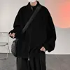 Męskie swetry Kapments HARAJUKU GDYGAN Bluza 2023 W ORWETERWEARS SIDY ZMETRUM SWEAT SWEAT VINTAGE Designer Graphic Knit Płaszcz