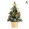 Décorations de noël, Mini arbre, ornements de bureau, cadeaux de noël, aménagement de scène de vacances, décoration de fête à domicile, accessoires d'ambiance W6c6