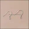 CLASPS HOODS 200st/Lot Sterling 925 Sier Earring Fynd Fishwire Jewelry DIY 15mm Fish Hook Fit Earrings 319 T2 Drop Delivery C DHKHP