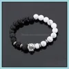 Charm armband armband m￤n guldpl￤terad leopard matt onyx naturliga stenar f￶r kvinnor p￤rla droppleverans smycken dhjmf