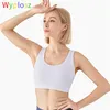 GYM CONTATING WYPLOZZ Nude Tips Fitness Sports Bra Run Top Sexy For Women Six-Band Cross Elastic Crop Push Up Brassire