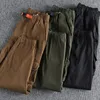 Men's Pants Buckle Belt Three-dimensional Cutting Work Clothes Casual Woven Fabric Sports Simple Fashion Leggings 1141