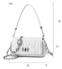 Дизайнерская сумка PU мягкая кожаная сказочная сумочка с плиссированной сумкой для сумки для женщин для женщин модные сбоя с стразами.