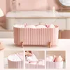 Storage Boxes Table Organizers Makeup Supply Case With Lid 3 Cells Cosmetics Jewelry Organizer Bathroom