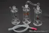 Portable Colorful MINI Glass oil rig Bong Pipe Hookah Smoking Pipes Tobacco Water Filter Water Smoking Pipe with hoseGlass Small oil burner