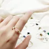 Anéis de casamento Fashion Small Freshwater Pearl Bads para mulheres feitas à mão