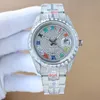 Diamant-Herrenuhren, 41 mm, Designer-Uhrwerk, Master, automatische mechanische Uhr, Saphirglas, klassisches Faltarmband, wasserdichte Armbanduhr, Montre de Luxe