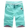 Мужские шорты мужчины модные хлопковые шорты в летнем стиле чистый цвет пляжные брюки 230130