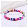 Brins de perles bijoux faits à la main en gros couleur doux Y plage bohème Bracelet pour femmes 98C3 livraison directe Bracelets Dhomv