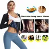 Women's Shapers Jodimitty Women Sweat Tank Tops Coating Sauna Short Sleeve Body Shaper Slimming Long Shirt Waist Trainer Corset Shapewear