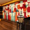 Duvar Kağıtları Özel Özet 3D Duvar Kağıt Kırmızı Şarap Şişesi Arka Plan Fresco Bar Restoran Kulübü Mural Winery Mahzen Duvar Kağıdı