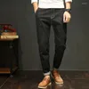 Męskie dżinsy LKA 2023 Autumn Summer Casual Pants Men Bawełna Slim Fit Modne spodnie Męskie Ubranie marki Plus Size 28-42