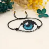 Bracelets à maillons pour femme, Style ethnique, œil du diable turc, yeux bleus, perles de riz Miyuki
