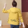 Women's Jackets Black Casual Trench Coat Woman Jacket Elegant Coats And For Women Clothing Hooded Loose Cardigan Zm219