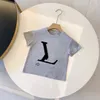 babykläder barn designer t-shirt barn t-shirt flicka pojke Kortärmade småbarnskläder 1-15 åldrar barn tshirts lyx sommar med bokstäver taggar 8 färger