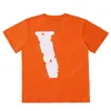 Herr designer skjorta brev tryck tees män kvinnor kort ärm hip hop style svart vit orange t skjortor