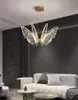 Lámparas colgantes LED araña de mariposa moderna minimalista creativo comedor sala de estar accesorios de dormitorio lámpara decorativa nórdica