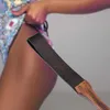 Nxy vuxna leksaker brun vintage äkta läderpisk bdsm spanking flogger trähandtag bondage sex för kvinnaspel 1201