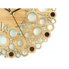 壁時計クリエイティブな竹時計シンプルなモダンなデザイン天然木製ラウンドアートホーム装飾サイレント12 "