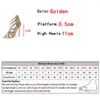 여름 검투사 11cm Stiletto Sandals Ladies 2023 Fashion Open Toe Zip High Heels 뱀 인쇄 좁은 밴드 신발 여성 0129