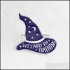 Pins Brooches Wizard в тренировке базовой шляпы ведьмы кнопки булавки для джинсовой куртки