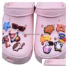 Accessori per parti di scarpe Amazon Top Seller Random PVC Diverse fasi per decorazioni Scarpe di consegna a goccia DHGS7