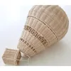 Figurine decorative Decorazione della camera dei bambini fatta a mano Stile nordico Camera da letto per bambini Scuola materna Rattan Weaven Air Balloon Craft Wall Hanging