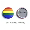 Party Favor 4.4x4.4cm Tinplate Rainbow Badge Supplies LGBT Brooch LGBTQ Stuff Accessories FHL455Wll Drop Delivery Home Garden Festive DHWBL