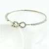 Charmarmband blanker charmiga rosguld Rhinestone Pendant Öppna manschett Bangles DH Drop Leverans smycken DHL2S