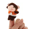 Finger Puppets Set Five Little Monkeys Jumping on the Bed with Mommy Monkey and Doctor Monkey Plush Toys Finger Animal Toy Gift