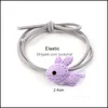 Haar rubberen bands aankomst elastische touw accessoires paardenstaart dubbele laag haarbanden 5 kleur schattig mode sieraden cadeau voor meisje y dro dhfrb