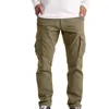 Men's Pants Ankle Style Pockets Cargo Sports Casual Jogging Trousers Lightweight Hiking Work Outdoor Pant Streetwear