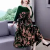 Повседневные платья бархат dres