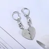 Keychains 2 Pcs-Set Trendy Friends Keychain Love Heart Crystal Key Chain Family Zinc Alloy Couples Party Jewelry Accessories Gift