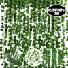 Decoratieve bloemen Kransen 36/20/12 stks 2m Ivvklimij Groene nepbladeren Garland Plant Vine gebladerte Huisdecor Hanging Rattan String Wall Artificia