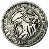 Hobo Coins EE. UU. Morgan Dollar Hand Skull Zombie Skeleton Tallado Copia Monedas Artesanías de metal Regalos especiales # 0033