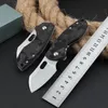 CK5311 Pocket Folding Knife 8Cr13Mov Satin Blade Carbon Fiber Handle Outdoor Camping Hiking Survival Knives with Retail Box