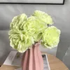 Dekorativa blommor Peony Artificial Silk for Home Decoration Wedding Bouquet Bride High Quality Fake Flower Faux Living Room180C