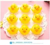 Feest Gunst Fashion Bath Water Duck Toy Baby Small Ducktoy Mini Yellow Rubber Ducks Children Swimming Beach Gifts TT0130