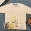 メンズTシャツTシャツトレンディなXギャラリールーズアンドレディースベージュのスペックルエンプロード半袖ファッションTシャツ