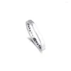 Cluster Ringe Authentisches 925 Sterling Silber für Frauen Bar Stapelring Stapelbarer Schmuck Hochzeit Party Großhandel