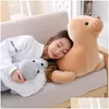 Animali di peluche ripieni 35Cm Simpatico leone marino Giocattolo Cuscino morbido Kawaii Cartoon Animal Seal Doll Per bambini Regalo adorabile per bambini La101 Drop Dhf3W