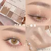 Sombra dos olhos 7 Cores Paleta Glitter Sheshadow Shimmer Fácil de usar sombras de maquiagem Pallet para os olhos Cosméticos femininos