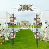 Dekoracja imprezy Wedding Outdoor Garden Flower Arch Bridge dach kutego żelaza łuki rośliny rama wspinaczkowa Bojomryjqw