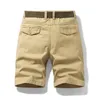 Shorts pour hommes été Cargo coton décontracté pantalons de survêtement militaire solide droite marque vêtements 230130