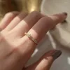 Eheringe S925 Sterling Silber Ring für Frauen Zirkonia Schmuck Brautring Wengagement Schmuck 18 Karat vergoldet Accessoires